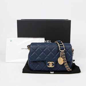 Caviar Skin Chain Soul Flap Shoulder Crossbody Bag